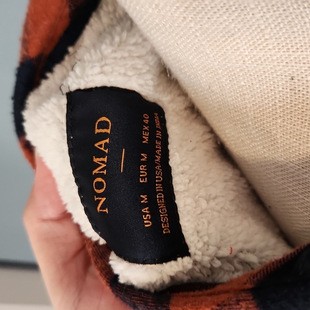 Nomad Raul Plaid flannel sherpa lined shirt barnchore jacket Gorpcore Anglercore - Picture 7 of 9